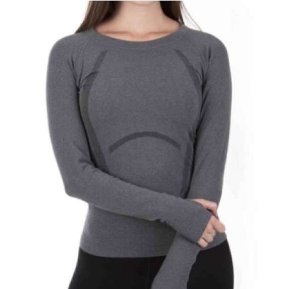 P’tula Reenergize Seamless Full Length Shirt - Heathered Charcoal - Picture 1 of 11